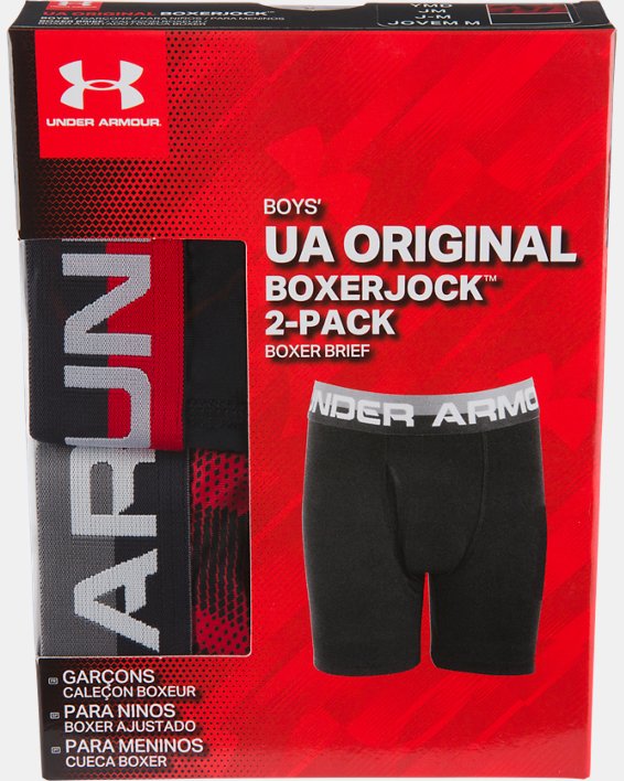 Boys' UA Original Series Sandstorm Boxerjock® 2-Pack, Red, pdpMainDesktop image number 1